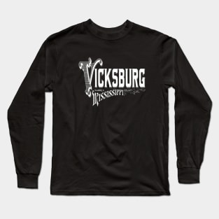 Vintage Vicksburg, MS Long Sleeve T-Shirt